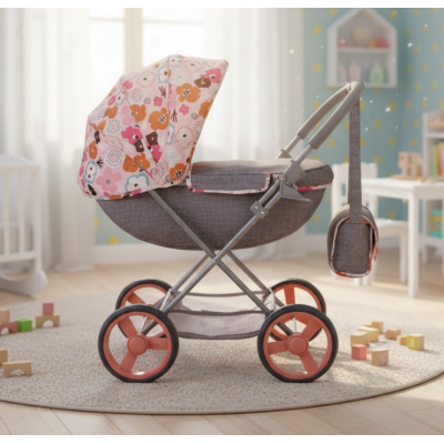 Лялькова коляска-люлька для ляльки класична, металева FiVEoNiNE (T725038)