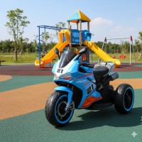 Електромотоцикл (дитячий електромобіль мотоцикл трицикл з м'яким сидінням) (M 6264EL-4) Електромотоцикл (дитячий електромобіль мотоцикл трицикл з м'яким сидінням) (M 6264EL-4)