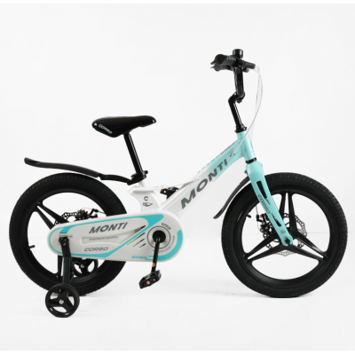 Дитячий двоколісний велосипед 18 дюймів магнієвий (литі диски дискові гальма) Corso «Monti» (MT-18478)