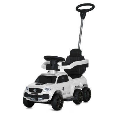 Детская каталка машинка толокар 2в1 с родительской ручкой и бампером (M 5900EL-1)