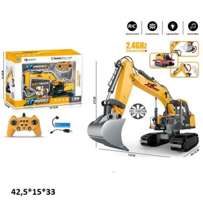 Экскаватор (строительная техника) на радиоуправлении (музыка, свет) (789-414B)