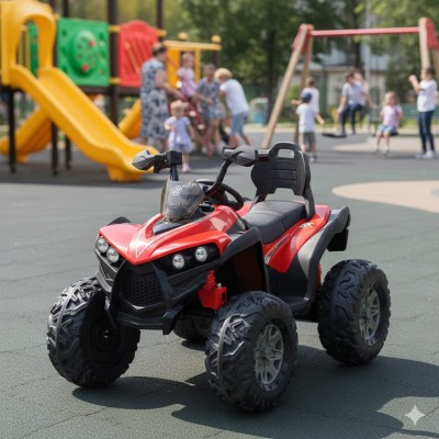 Детский электро-квадроцикл с кожаным сидением (скорость до 7 км/ч) (M 6294EL-3)