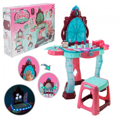Детский туалетный столик Трюмо с интерактивным экраном и аксессуарами (008-988)
