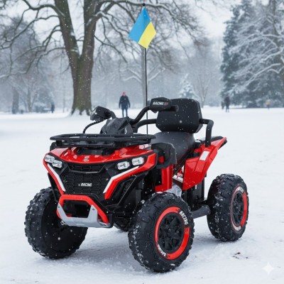 Детский электро квадроцикл с мягким сидением и пультом управления (M 6272EBLR-3(24V))