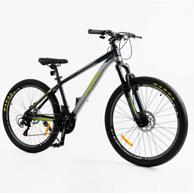 Спортивный алюминиевый велосипед 26" дюймов рама 15 дюймов Shimano 21 скорость Corso «Kord» (KD-80420)