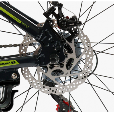 Спортивный алюминиевый велосипед 26" дюймов рама 15 дюймов Shimano 21 скорость Corso «Kord» (KD-80420)