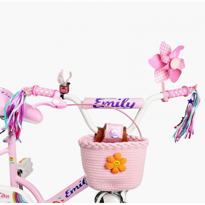 Велосипед дитячий двоколісний 18 дюймів для дівчинки з кошиком Corso Emily (ML-19256) Велосипед дитячий двоколісний 18 дюймів для дівчинки з кошиком Corso Emily (ML-19256)