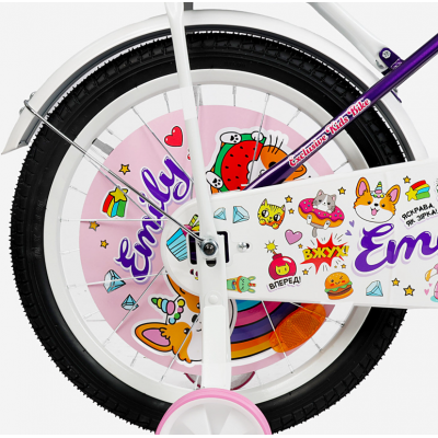 Велосипед дитячий двоколісний 18 дюймів для дівчинки з кошиком Corso Emily (ML-14035) Велосипед дитячий двоколісний 18 дюймів для дівчинки з кошиком Corso Emily (ML-14035)