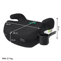 Автокрісло-бустер дитячий з підсклянником ISOFIX Carrello Next CRL-16011 Midnight Black