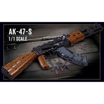 Конструктор для мальчика "Оружие. Автомат АК-47" 1281 деталь SLUBAN (M38-B1350)