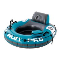 Надувний шезлонг крісло коло для плавання 140-32 см для пляжу та басейну Intex (56843)