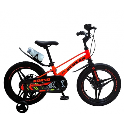 Велосипед дитячий магнієвий 18 дюймів литі диски для хлопчика та дівчинки Corso "Stream" (SM-18761)