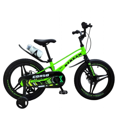 Велосипед дитячий магнієвий 18 дюймів литі диски для хлопчика та дівчинки Corso "Stream" (SM-18693)