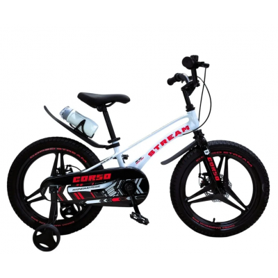 Велосипед дитячий магнієвий 18 дюймів литі диски для хлопчика та дівчинки Corso "Stream" (SM-18419)