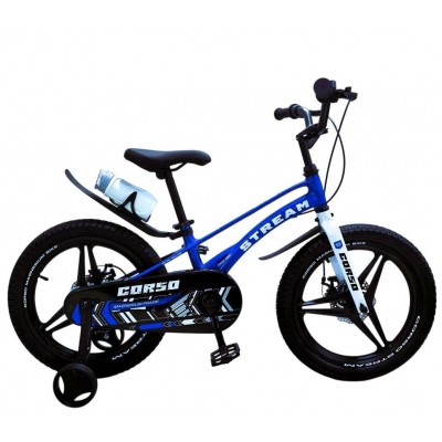 Велосипед дитячий магнієвий 18 дюймів литі диски для хлопчика Corso "Stream" (SM-18508)