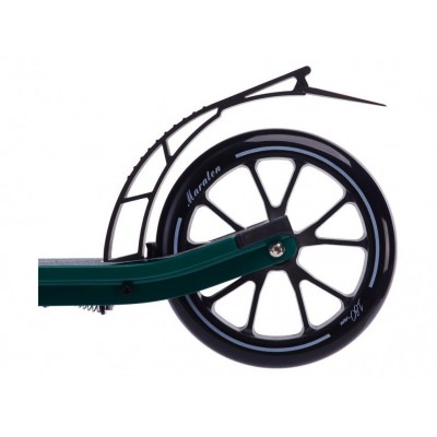 Двухколесный алюминиевый детский самокат с амортизатором и ручным тормозом для мальчика и девочки Maraton (Delta)