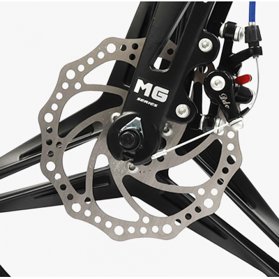 Велосипед дитячий двоколісний магнієвий 18 дюймів (литі диски) з додатковими колесами синій для хлопчика Corso Revolt (RV-18103)