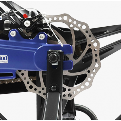 Велосипед дитячий двоколісний магнієвий 18 дюймів (литі диски) з додатковими колесами синій для хлопчика Corso Revolt (RV-18103)