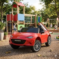 Дитячий електромобіль с мягким сидением одноместный красный M 5846EBLR-3 (MAZDA стиль) Дитячий електромобіль с мягким сидением одноместный красный M 5846EBLR-3 (MAZDA стиль)