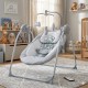 Дитячий електрокачель-шезлонг Закачуючий центр Гойдалка EL CAMINO ME 1075 TEDDY Gray Mint Feathes Дитячий електрокачель-шезлонг Закачуючий центр Гойдалка EL CAMINO ME 1075 TEDDY Gray Mint Feathes