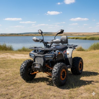 Електро квадроцикл  для дорослих та підлітків (електромобіль мотор 1450W швидкість до 50км/год) (HB-EATV1450F-P-11-7(MP3) V2)