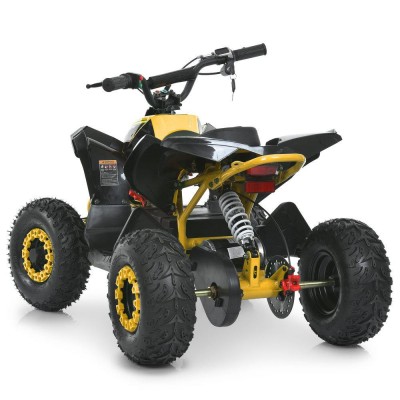Детский электро квадроцикл (электромобиль с мягким сидением) желтый HB-EATV1200Q-6ST