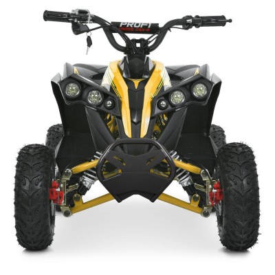 Детский электро квадроцикл (электромобиль с мягким сидением) желтый HB-EATV1200Q-6ST