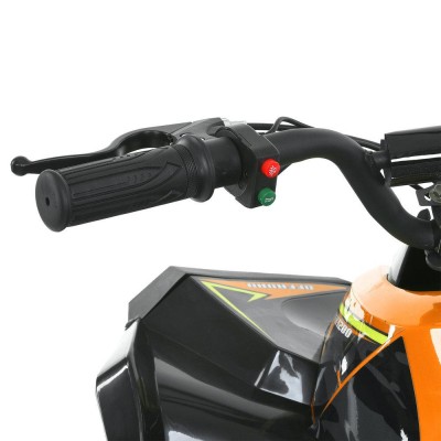 Детский электро квадроцикл (электромобиль с мягким сидением) оранжевый HB-EATV1200Q-7ST