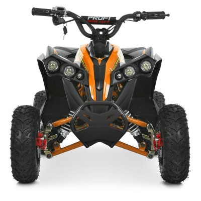 Детский электро квадроцикл (электромобиль с мягким сидением) оранжевый HB-EATV1200Q-7ST