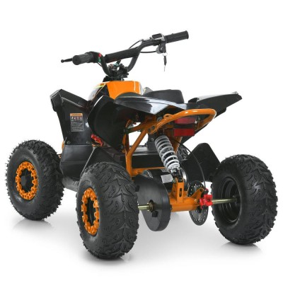 Детский электро квадроцикл (электромобиль с мягким сидением) оранжевый HB-EATV1200Q-7ST