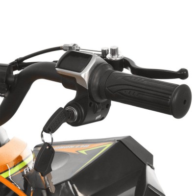 Детский электро квадроцикл (электромобиль с мягким сидением) оранжевый HB-EATV1200Q-7ST