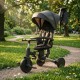 Детский трехколесный велосипед-коляска (велоколяска) с родительской ручкой серый El Camino TRIGO (ME 1226 Magnet Gray)