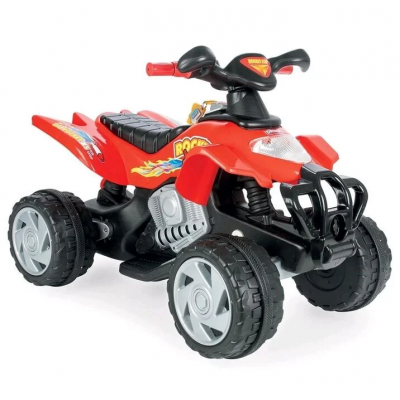 Детский электро квадроцикл (электромобиль 2 передачи, аккумулятор 12 V 12 A/ч) красный Pilsan (05-229)
