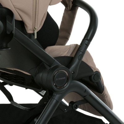 Прогулянкова дитяча коляска з регульованою ручкою бежева El Camino CHLOE (ME 1191 Nougat Beige) Прогулянкова дитяча коляска з регульованою ручкою бежева El Camino CHLOE (ME 1191 Nougat Beige)