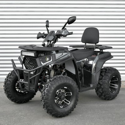 Бензиновый квадроцикл (двигатель 180 см³, автомат F/N/R, передние и задние дисковые гидравлические тормоза) карбон (AFB200-19)