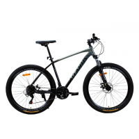 Велосипед спортивний алюмінієвий 27.5 дюймів 21 швидкість сірий Shimano Corso «Atlantis» (AL-27946)