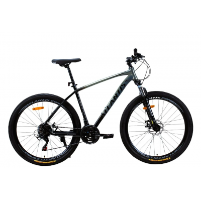 Велосипед спортивний алюмінієвий 27.5 дюймів 21 швидкість сірий Shimano Corso «Atlantis» (AL-27946)