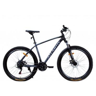 Велосипед спортивний алюмінієвий 27.5 дюймів 21 швидкість сірий Shimano Corso «Atlantis» (AL-27388)