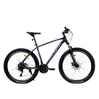 Велосипед спортивний алюмінієвий 27.5 дюймів 21 швидкість сірий Shimano Corso «Atlantis» (AL-27616)