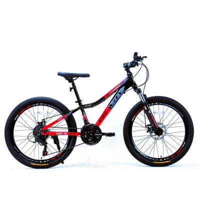 Спортивний алюмінієвий велосипед 24 дюйми (Shimano 21 швидкість) Corso «GRAVITY» GR-24421