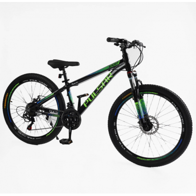 Велосипед спортивний алюмінієвий 26 дюймів рама 13" Shimano 21 швидкість Corso «PULSAR» (PL-26407) Велосипед спортивний алюмінієвий 26 дюймів рама 13" Shimano 21 швидкість Corso «PULSAR» (PL-26407)