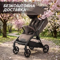 Прогулянкова дитяча коляска з нерегульованою ручкою для хлопчика та дівчинки коричнева El Camino AMBER (ME 1227 Chocolate Fondant) Прогулянкова дитяча коляска з нерегульованою ручкою для хлопчика та дівчинки коричнева El Camino AMBER (ME 1227 Chocolate Fondant)