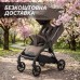 Прогулянкова дитяча коляска з нерегульованою ручкою для хлопчика та дівчинки коричнева El Camino AMBER (ME 1227 Chocolate Fondant)