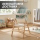 Детский деревянный стульчик для кормления 4в1 (стульчик-шезлонг, стул Монтессори) салатовый Carrello Ergo (CRL-16701 Elora Green)