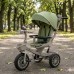 Дитячий триколісний велосипед-коляска з батьківською ручкою для дівчинки та хлопчика зелений Tilly Flash T-3812 Green
