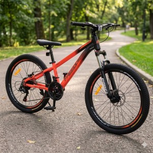 Велосипед спортивный алюминиевый 26 дюймов 21 скорость оранжевый Shimano Profi «Freedom» (FD-2604)