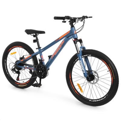 Велосипед спортивный алюминиевый 24 дюйма 21 скорость сине-оранжевый Shimano Profi «Freedom» (FD-2406) Велосипед спортивный алюминиевый 24 дюйма 21 скорость сине-оранжевый Shimano Profi «Freedom» (FD-2406)