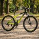Велосипед спортивный алюминиевый 24 дюйма 21 скорость салатовый Shimano Profi «Freedom» (FD-2401)
