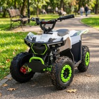 Електро квадроцикл дитячий (електромобіль мотор 1000W швидкість до 25 км/год колеса гума) біло-зелений (HB-FFG1000-1-5) Електро квадроцикл дитячий (електромобіль мотор 1000W швидкість до 25 км/год колеса гума) біло-зелений (HB-FFG1000-1-5)