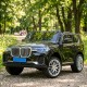 Электромобиль детский двухместная машинка BMW X7 с мягким сидением и пультом управления черный крашеный (M 6364EBLRS-2)
